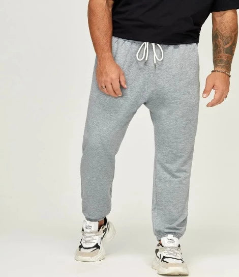 Slant Pocket Drawstring Waist Sports Pants (grey)