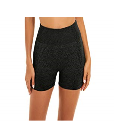 Seamless Yoga Shorts (Black)